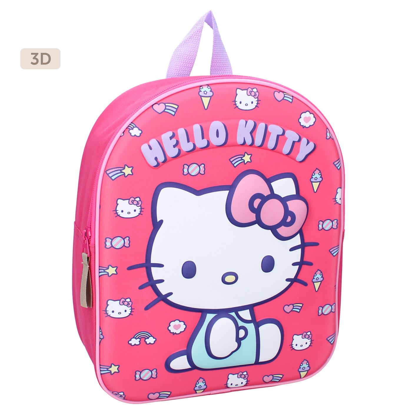 Rugzak Hello Kitty 32x26x11cm roze