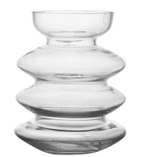B-Living Vaas glas Aline Ø15,7xH25,3cm helder