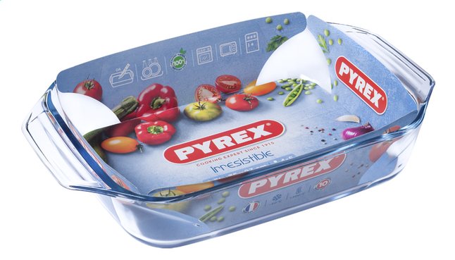 Pyrex ovenschaal glas 35x23cm glas Pyrex ovenschaal glas 35x23cm glas