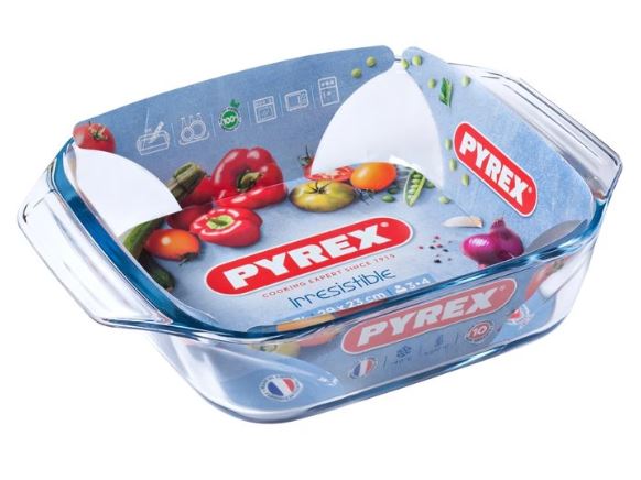 Pyrex ovenschaal vierkant 29x23cm glas Pyrex ovenschaal vierkant 29x23cm glas