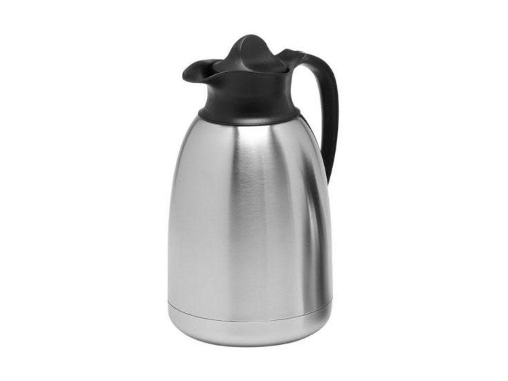 Isoleerkan RVS zwarte schroefdop 1,5L Isoleerkan RVS zwarte schroefdop 1,5L
