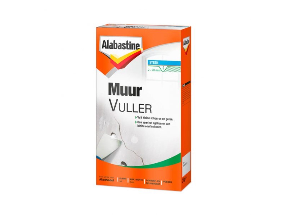 Alabastine muurvuller 500gr Alabastine muurvuller 500gr