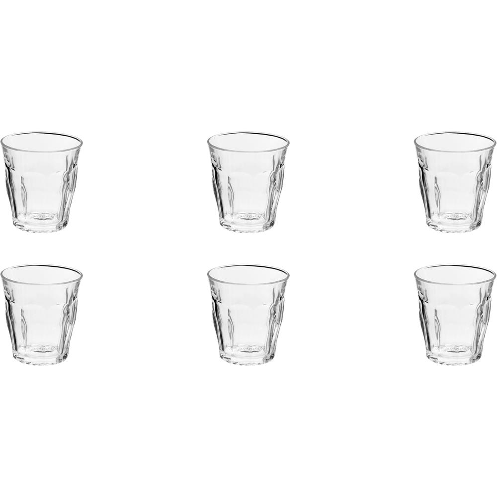 Duralex glas Picardie 90ml 6 stuks Duralex glas Picardie 90ml 6 stuks