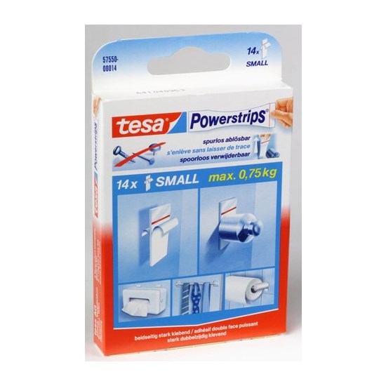 Tesa powerstrips small 14st wit