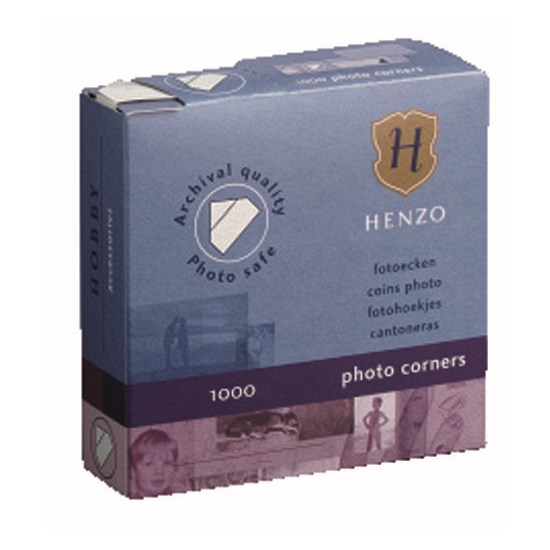 Henzo fotohoekjes doosje a 1000st. Henzo fotohoekjes doosje a 1000st.