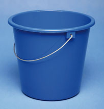Huishoudemmer 5 ltr rood wit blauw