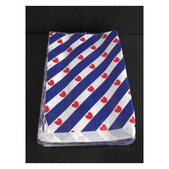 Vlakke zakjes Friesland 17x25 250st
