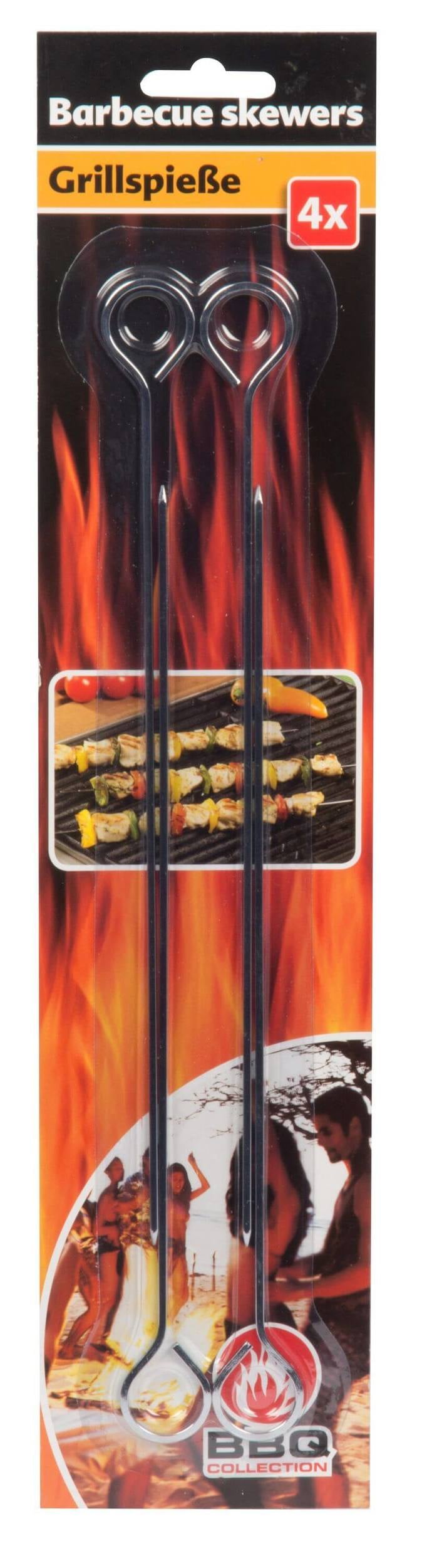 BBQ Barbecuespiezen 24cm set/4 BBQ Barbecuespiezen 24cm set/4