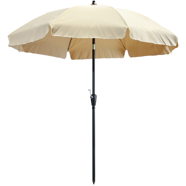 Parasol LANZAROTE 250cm Opdraai Ecru Parasol LANZAROTE 250cm Opdraai Ecru