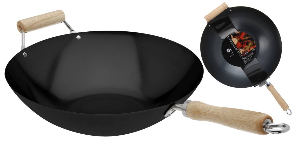 Z Wok 35 cm nonstick met extra handvat