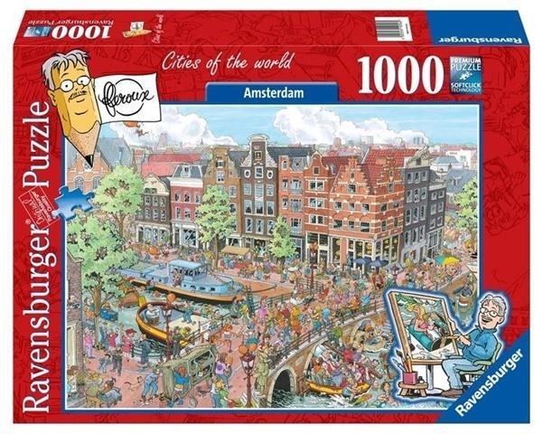 Ravensburger puzzel Fleroux A'dam 1000pc Ravensburger puzzel Fleroux A'dam 1000pc