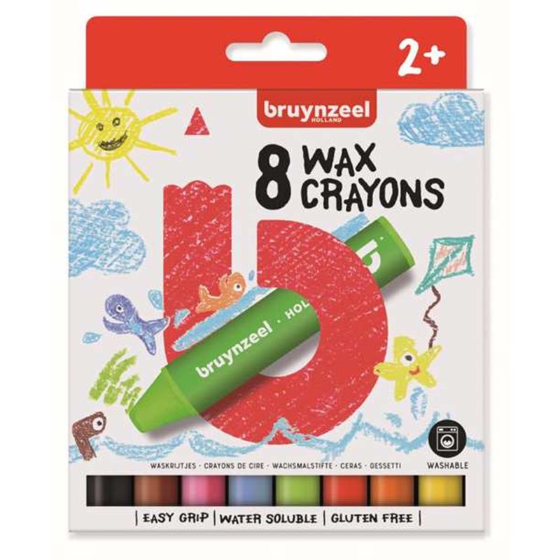 Bruynzeel 8 waskrijtjes Early Learning Bruynzeel 8 waskrijtjes Early Learning