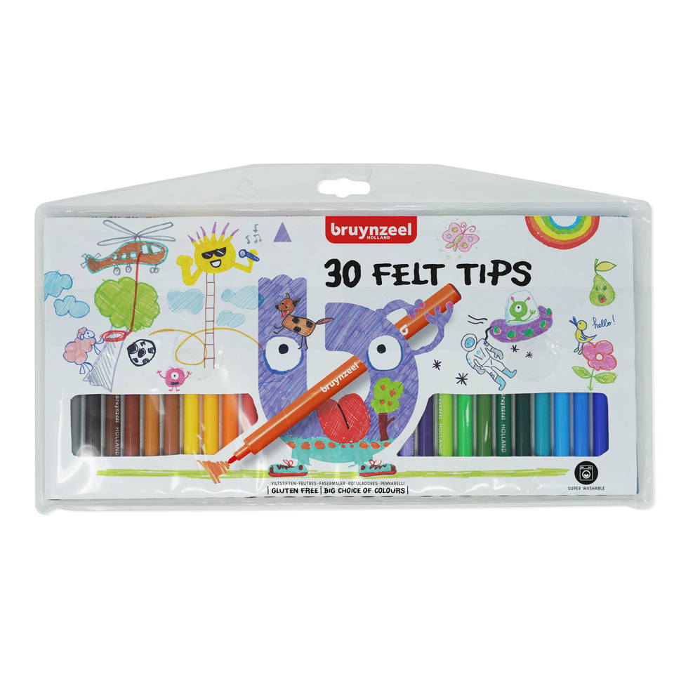 Bruynzeel viltstiften 30 Felt Tips Bruynzeel viltstiften 30 Felt Tips