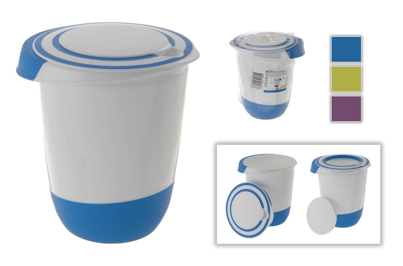 Excellent Houseware Roerkom met deksel 1.5liter