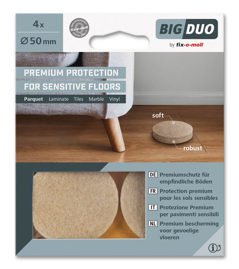 Fix o mol Big Duo glijvilt 50 mm